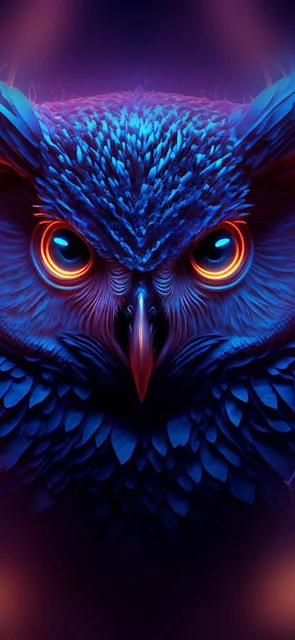 Owl Fantasy Art iPhone Wallpaper