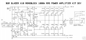 1000 Watts Amplifier Circuit Diagram - Blazer 1000 Watt Power Amplifier Circuit Diagram - 1000 Watts Amplifier Circuit Diagram