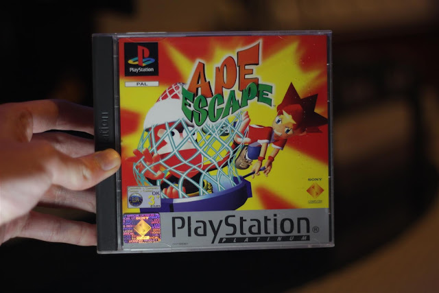 Ape Escape 1 retro review PS1 box art header image