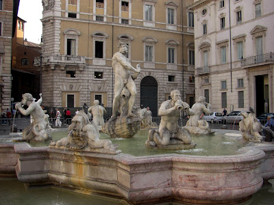 Fuente en Navona de Gian Lorenzo Bernini.