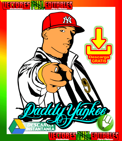 Daddy Yankee diseño modificado para plotter