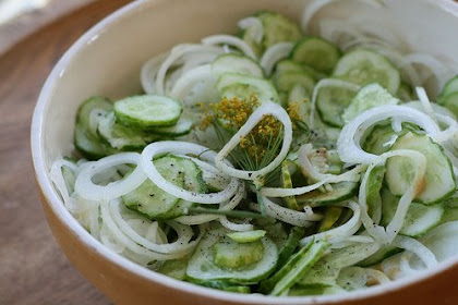 Pickled Sliced Cucumber Salad Recipe