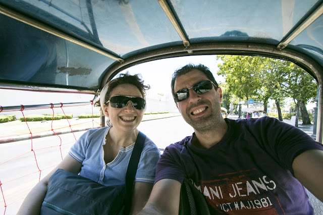 Tuc tuc per il Tempio Wat Phra Kaew-Bangkok