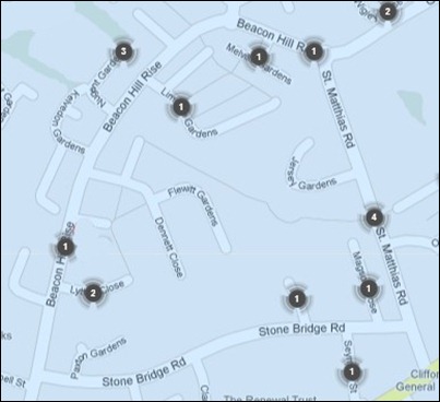 Crime map for may