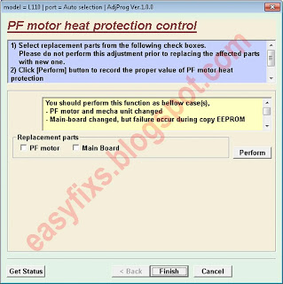 PF motor heat protection control