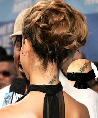 tattoos on neck stars. girlfriend of Tattoo Stars