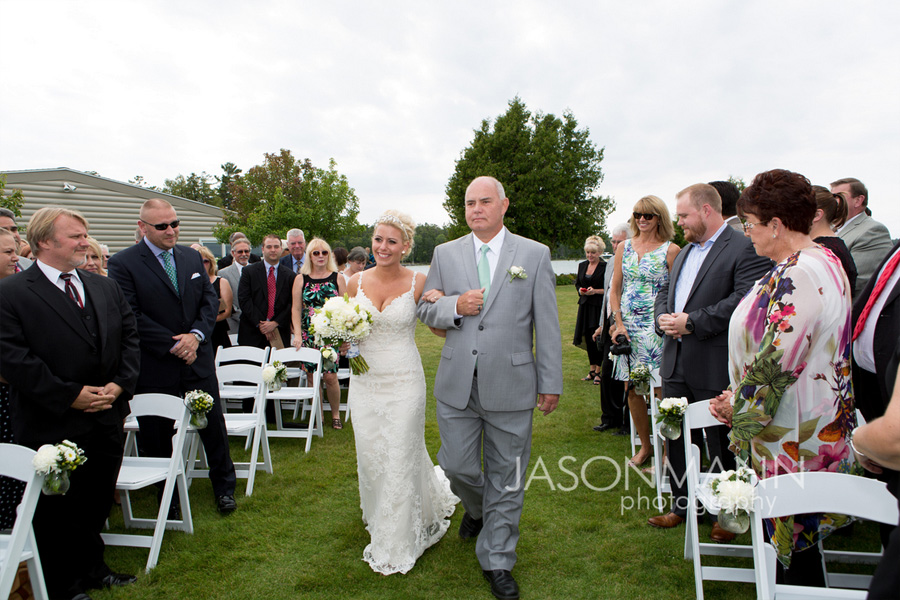 Bride in Casablanca. Outdoor Door County wedding on Lake Michigan. Photo by Jason Mann Photography, 920-246-8106, www.jmannphoto.com