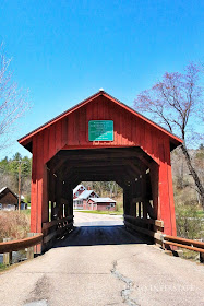 48 No Interstate back roads cross country coast-to-coast road trip Vermont red covered bridge