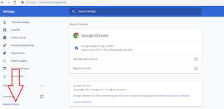 menggunakan google chrome versi terbaru