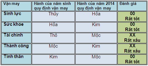 5 vận may chính của người tuổi Mậu Tý năm 2014 