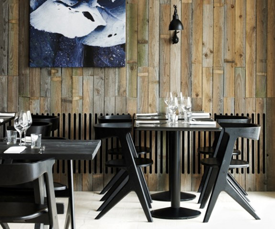 Desain interior restaurant bergaya scandinavia