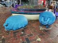 Canberra Public Art | Dickson Blue Sheep Sculpture