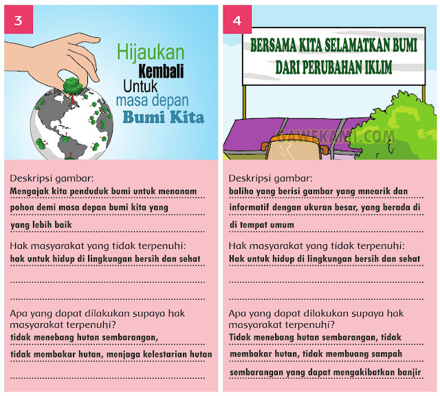  Materi dan Kunci Jawaban Tematik Kelas  Materi dan Kunci Jawaban Tematik Kelas 6 Tema 8 Subtema 3 Halaman 109, 110, 111, 112