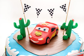 Strela Mcqueen - Lightning Mcqueen Cars cake