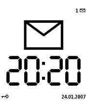 Large Time Screensaver for Nokia S60