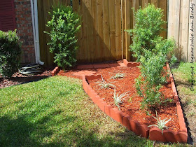 front yard accent garden diy completed