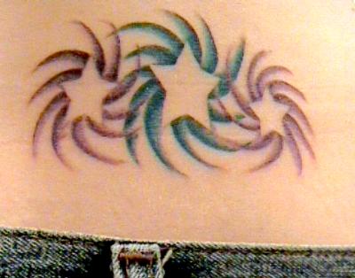 Tattoo Designs Lower Back For Girls. Lower Back Star Tattoo Design