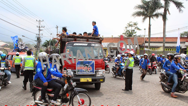 Rombongan Suporter PSIS  Terjaring Razia Penertiban Satlantas Polres Semarang