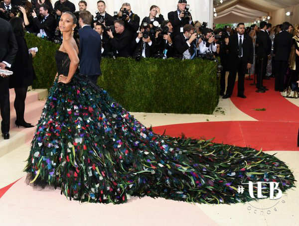 zoe saldana met gala