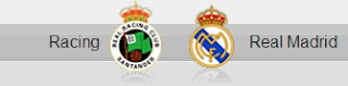 Racing Santander and Real Madrid shields