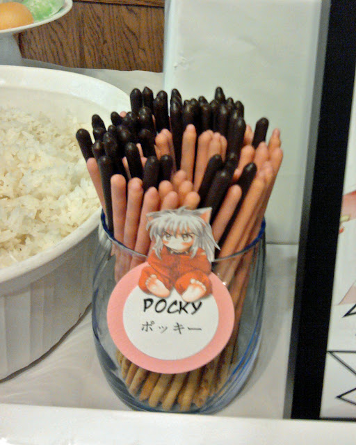 This is the anime themed food label for Pocky.