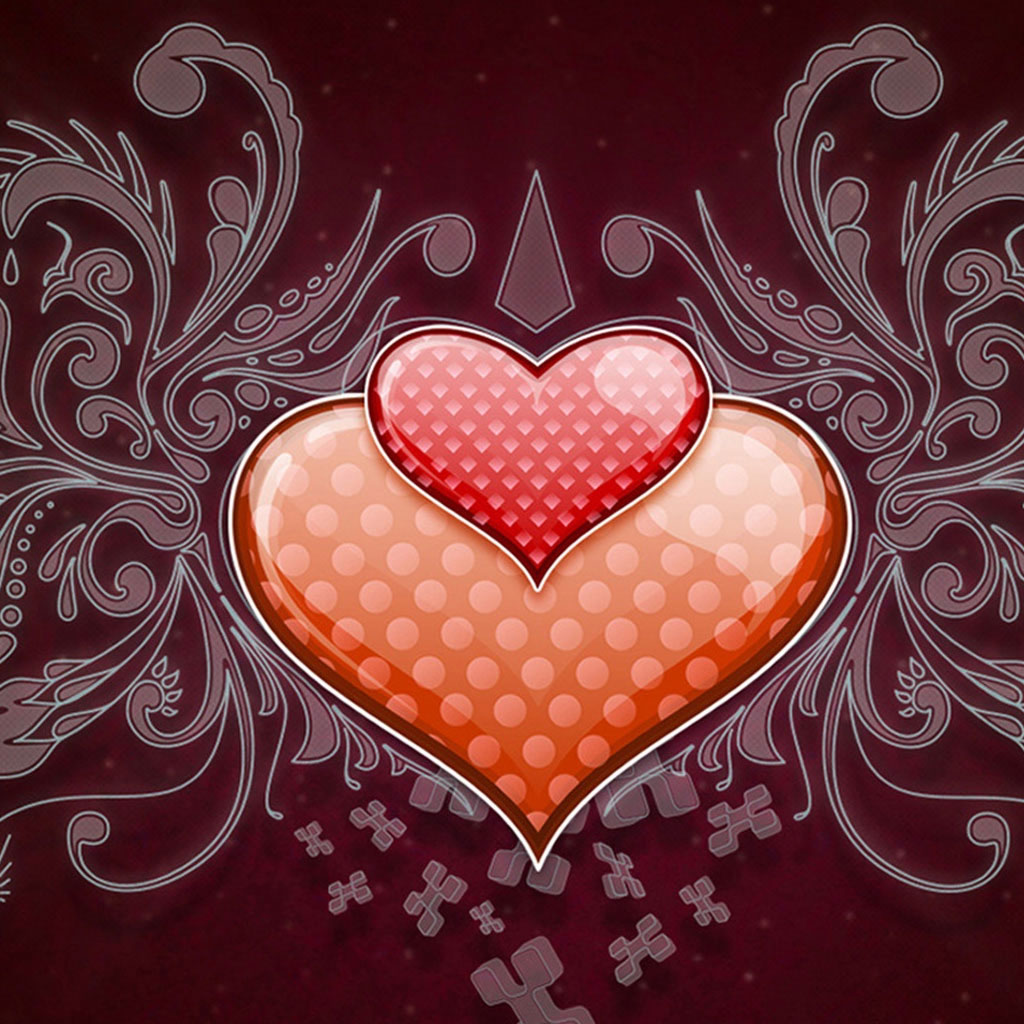 iPad Wallpaper - Heart Love Vector Wide - HD Wallpapers ...