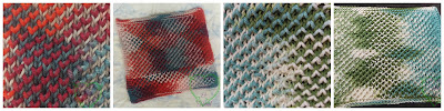 photo collage of little v dishcloths