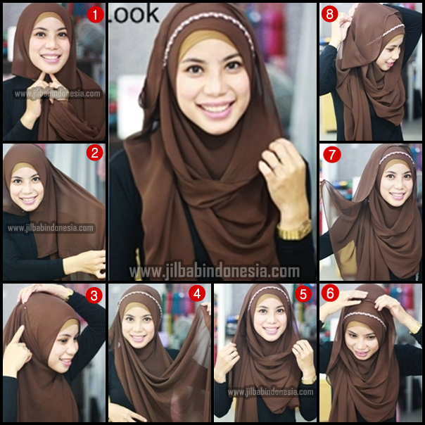 Tutorial Jilbab Segi Empat Syar'i