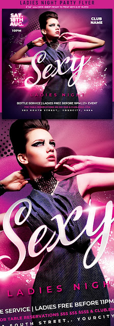  Ladies Night Flyer Template