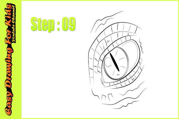 How to Draw a Dragon Eye Easy