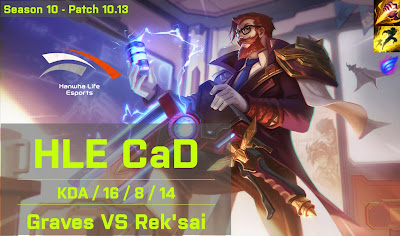 HLE CaD Graves JG vs Reksai - KR 10.13