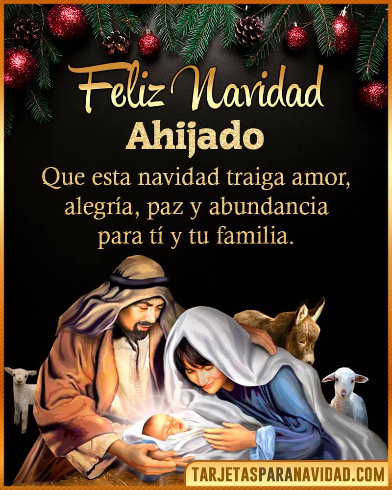 Frases de navidad para Ahijado