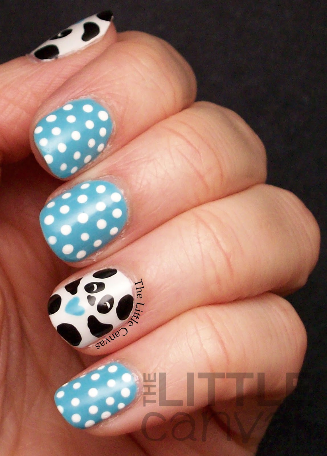 Panda Nail Art - The Little Canvas