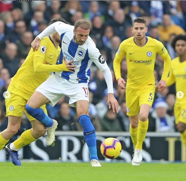 solly march scores a goal for brighton against chelsea