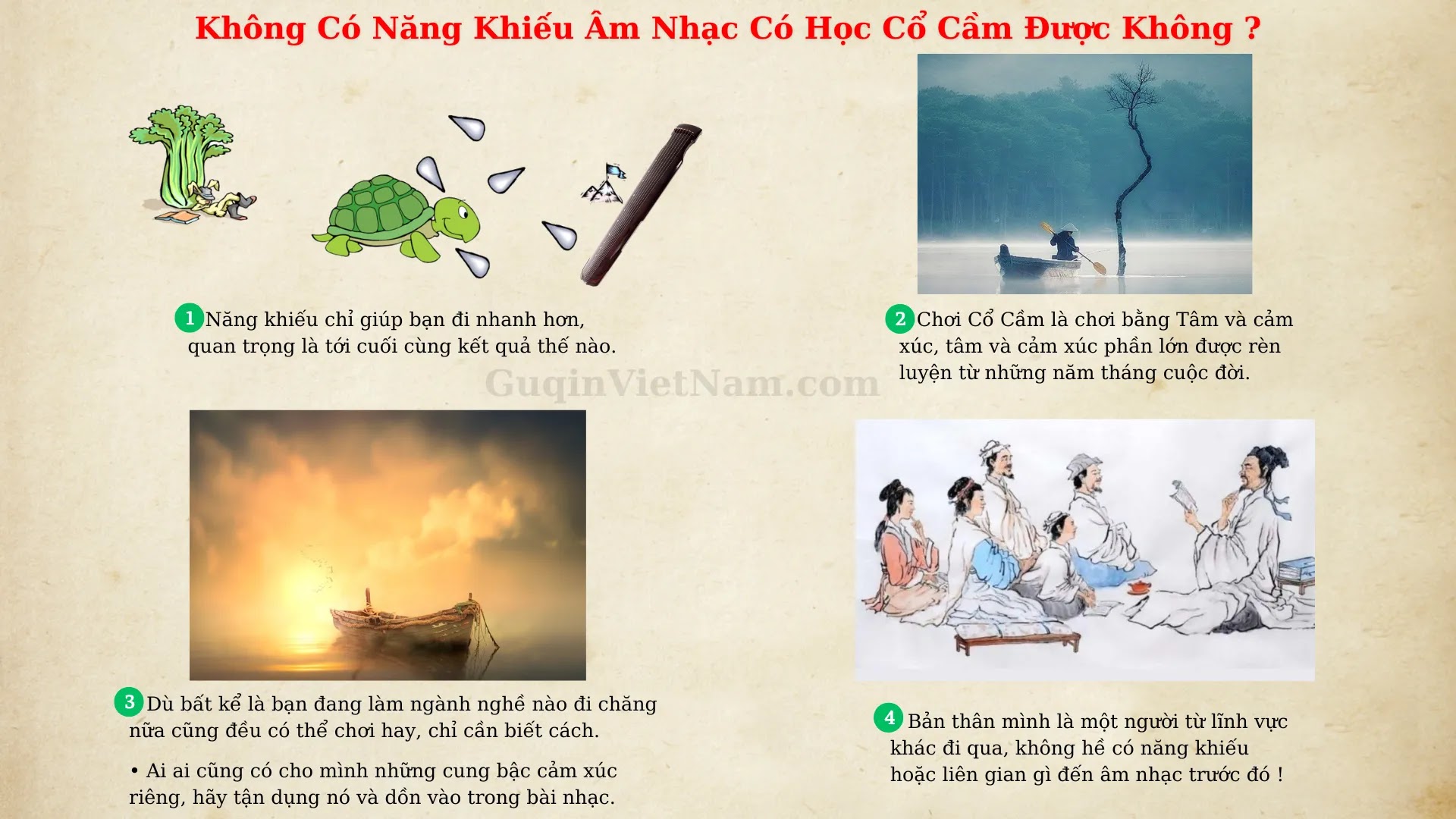 Không Có Năng Khiếu Âm Nhạc Có Học Cổ Cầm Được Không ?