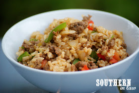 Gluten Free Mexican Beef Rice Bowl Recipe - low fat, sugar free, clean eating friendly, healthy easy dinner recipe