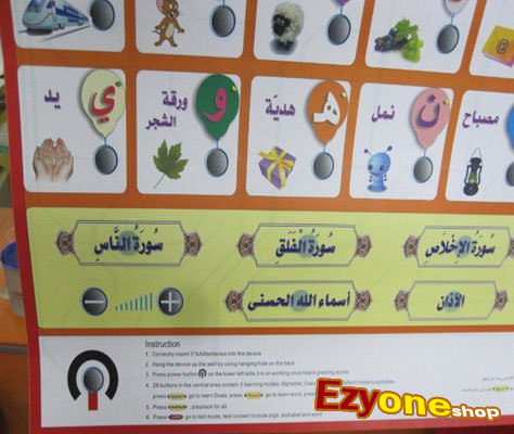 LOVELY HOME STATION: Arabic Alphabet Electronic Chart