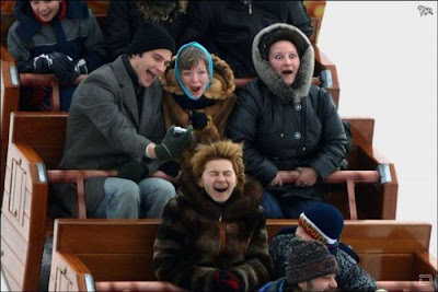 Funny facial expressions of people on roller coaster www.coolpicturegallery.net