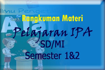 Rangkuman Materi Ipa Sd Kelas 4 5 6 Pdf