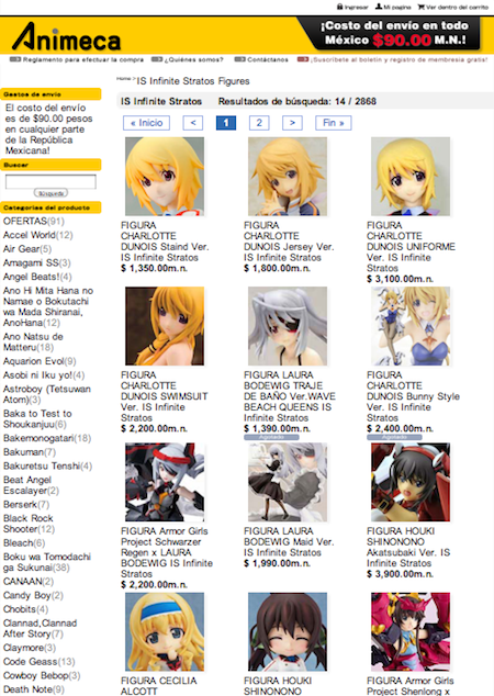 FIGURAS IS Infinite Stratos