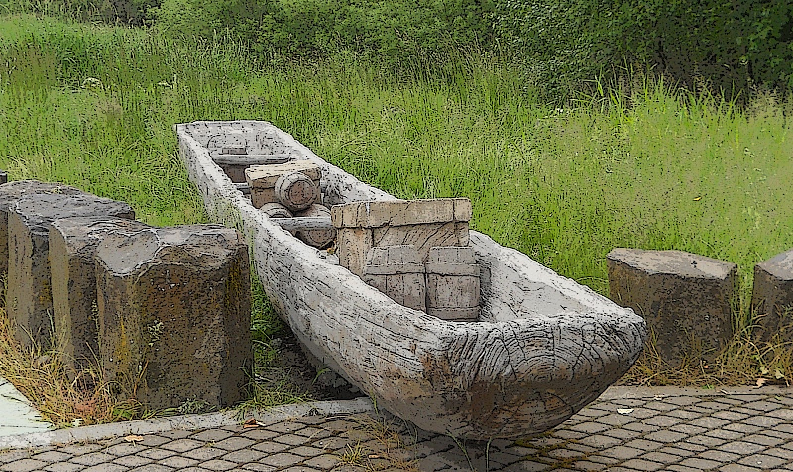 thom zehrfeld photography : dugout canoes at capt. william
