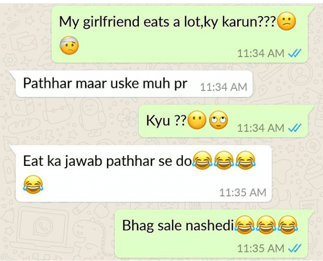 Funny Chats on WhatsApp Hindi / Urdu