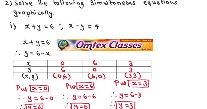 Omtex Classes X Y 6 X Y 4