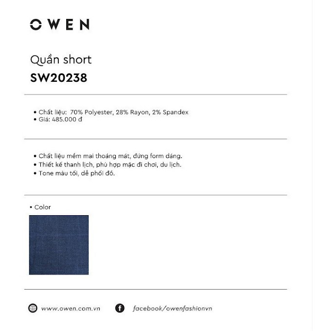 𝐂ự𝐜 𝐑ẻ ⚡ Xả Hết OWEN - Quần short nam Owen kẻ ca rô xanh 20238 * ⁸ ⚡ ' ' Xịn 2021 $ < ⁶ ! ' '