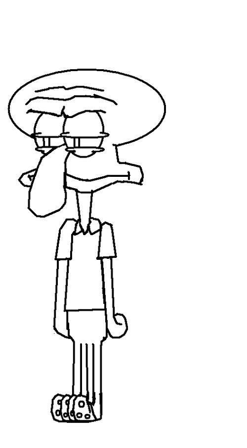 Squidward Tentacles Coloring Pages Free For Kids >> Disney Coloring Pages