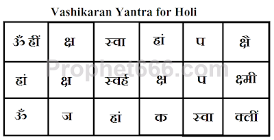 Vashikaran Yantra to Attract Whole World on Holi