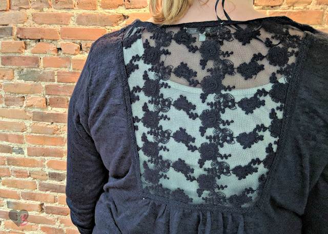 Skies are Blue Silvia Lace Detail Cardigan