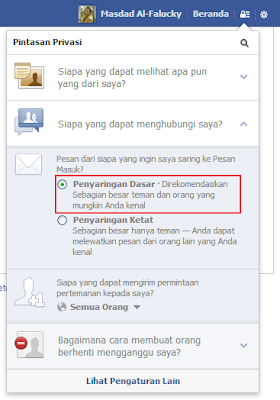 Pengaturan Privasi Facebook 2013