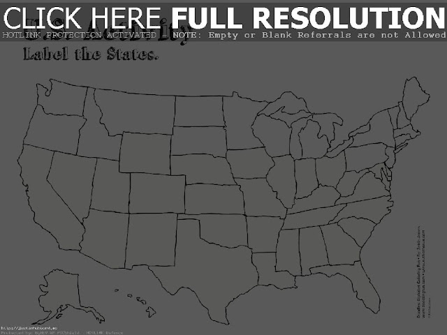 United States Map Fill In The Blank