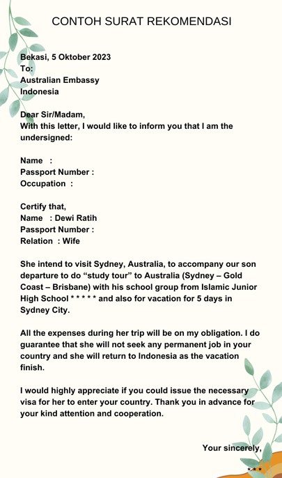 membuat visa australia